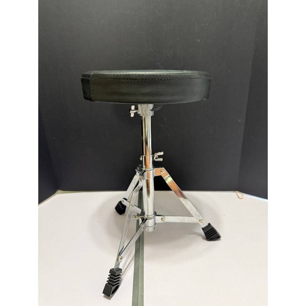 Child Drum Throne Adjustable 12-15 Inch Folding Tripod Stool Black